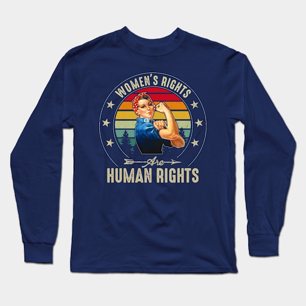 Women's Rights Are Human Rights Long Sleeve T-Shirt by Stacy Peters Art